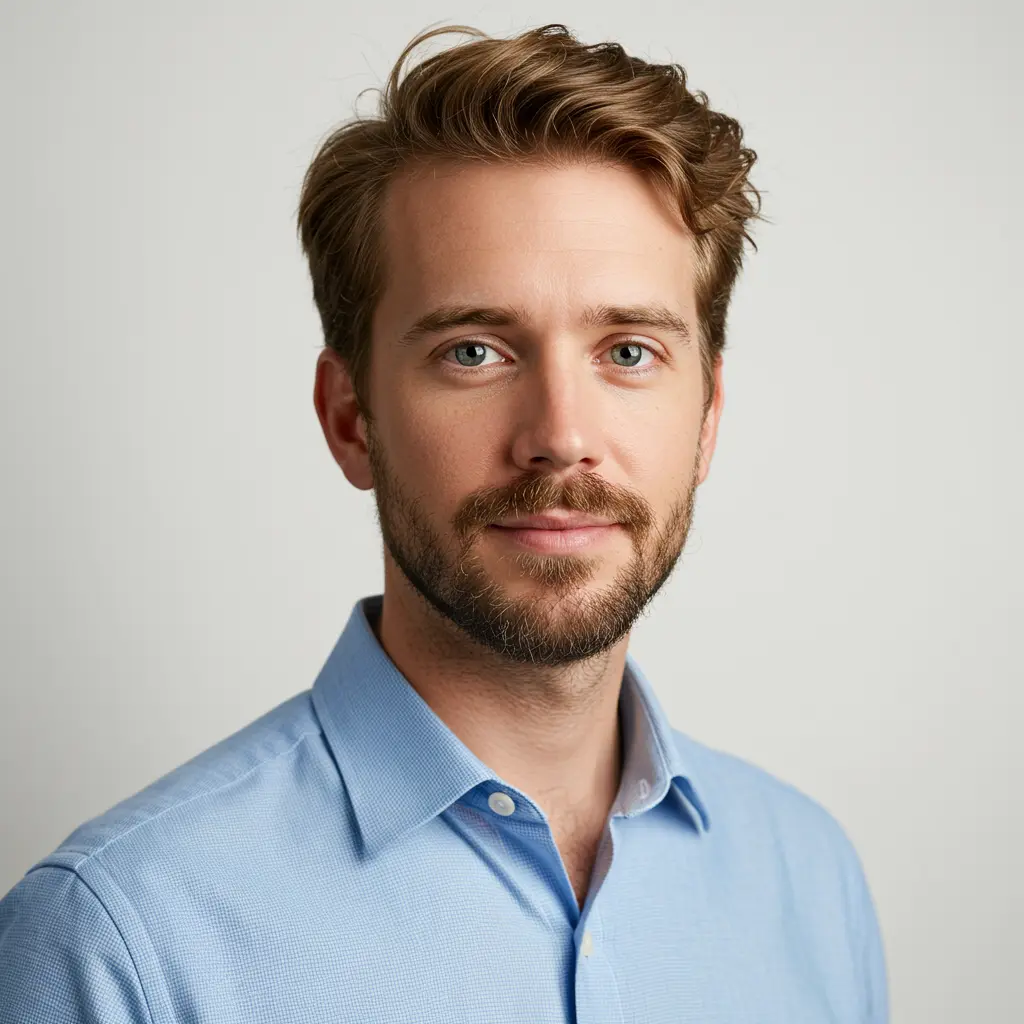Professional portrait used as illustrative website imagery